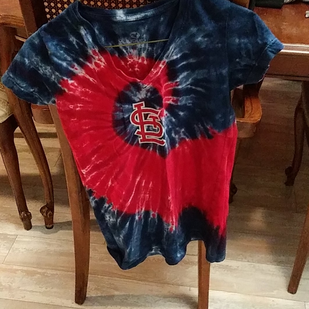 Red and blue cardinals shirt